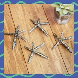 Antiqued Goldtone Starfish Hair Clip